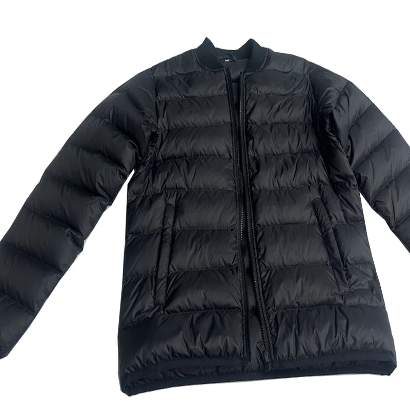 棒球领立领加厚羽绒内胆冬季保暖内胆白鸭绒内胆