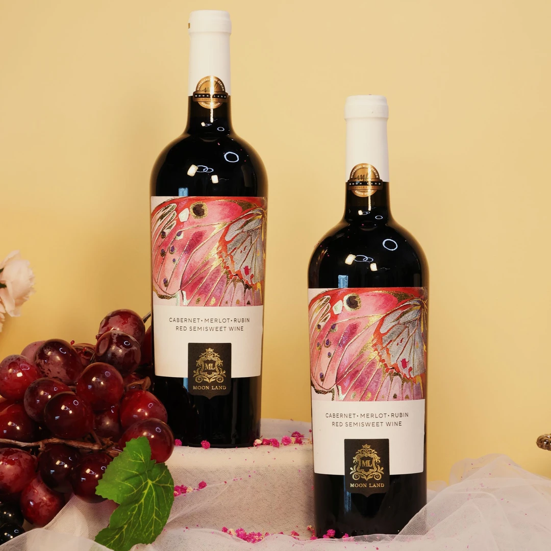 【九月的酒】木莱特 粉黛半甜红葡萄酒12.5度750ml*2