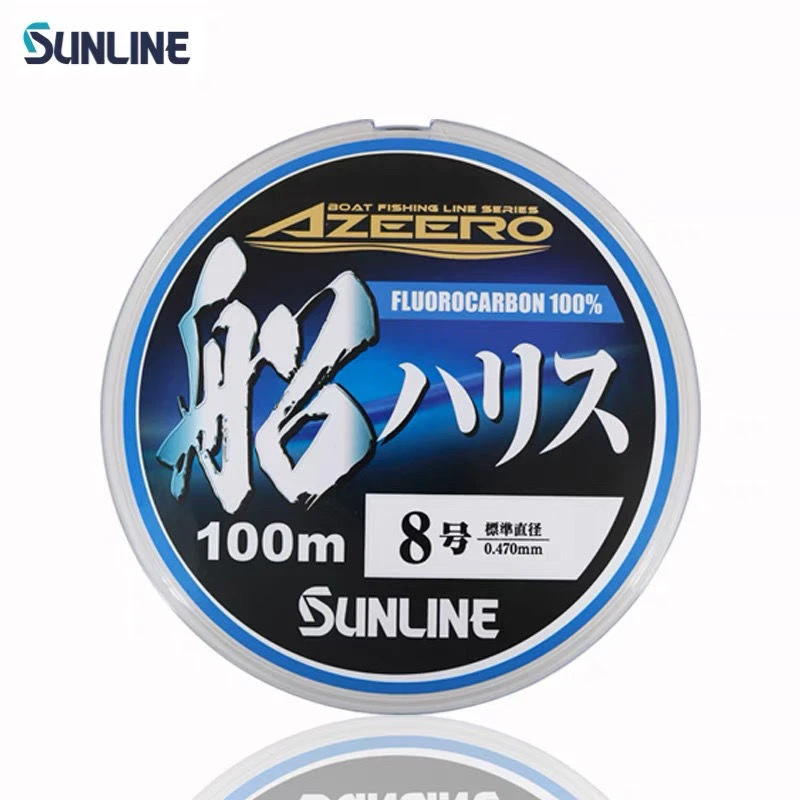 桑濑日本正品SUNLINE船海钓碳素线耐磨矶钓前导线3-30号100米子线