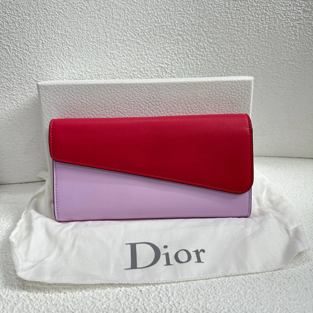 95新 DIOR/迪奥 【阿庞】j01345/手拿拼色钱包/