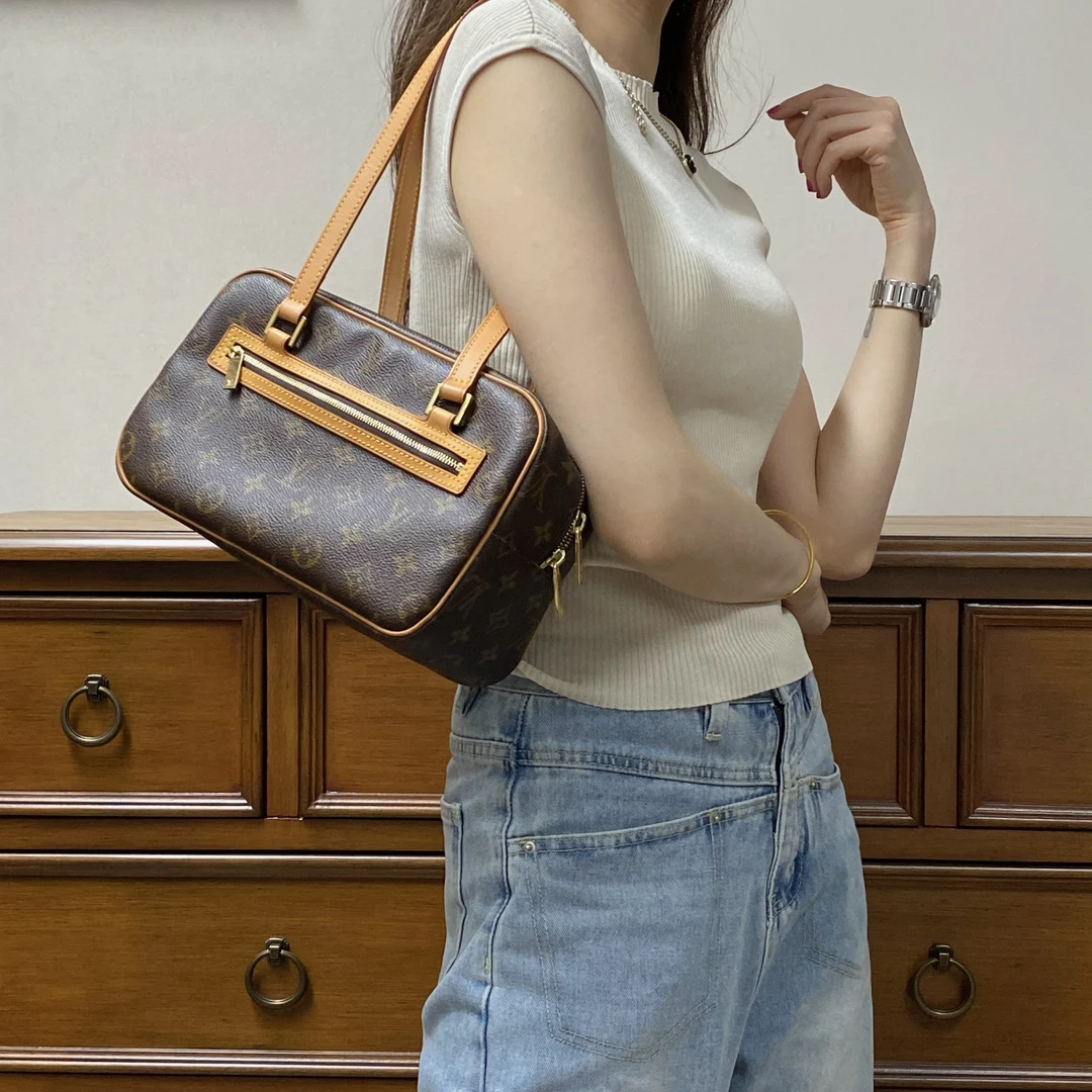 95新 LouisVuitton/路易威登 LV中号开口笑相机包腋下包hd