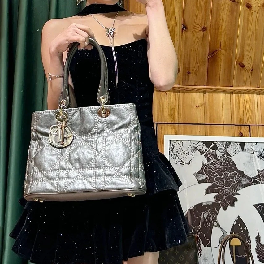 95新 DIOR/迪奥 迪奥全皮手提包尺寸30.23