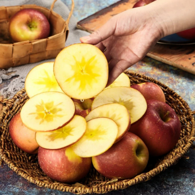 新鲜大漠冰糖心苹果 5斤装当季新鲜采摘直发脆甜可口