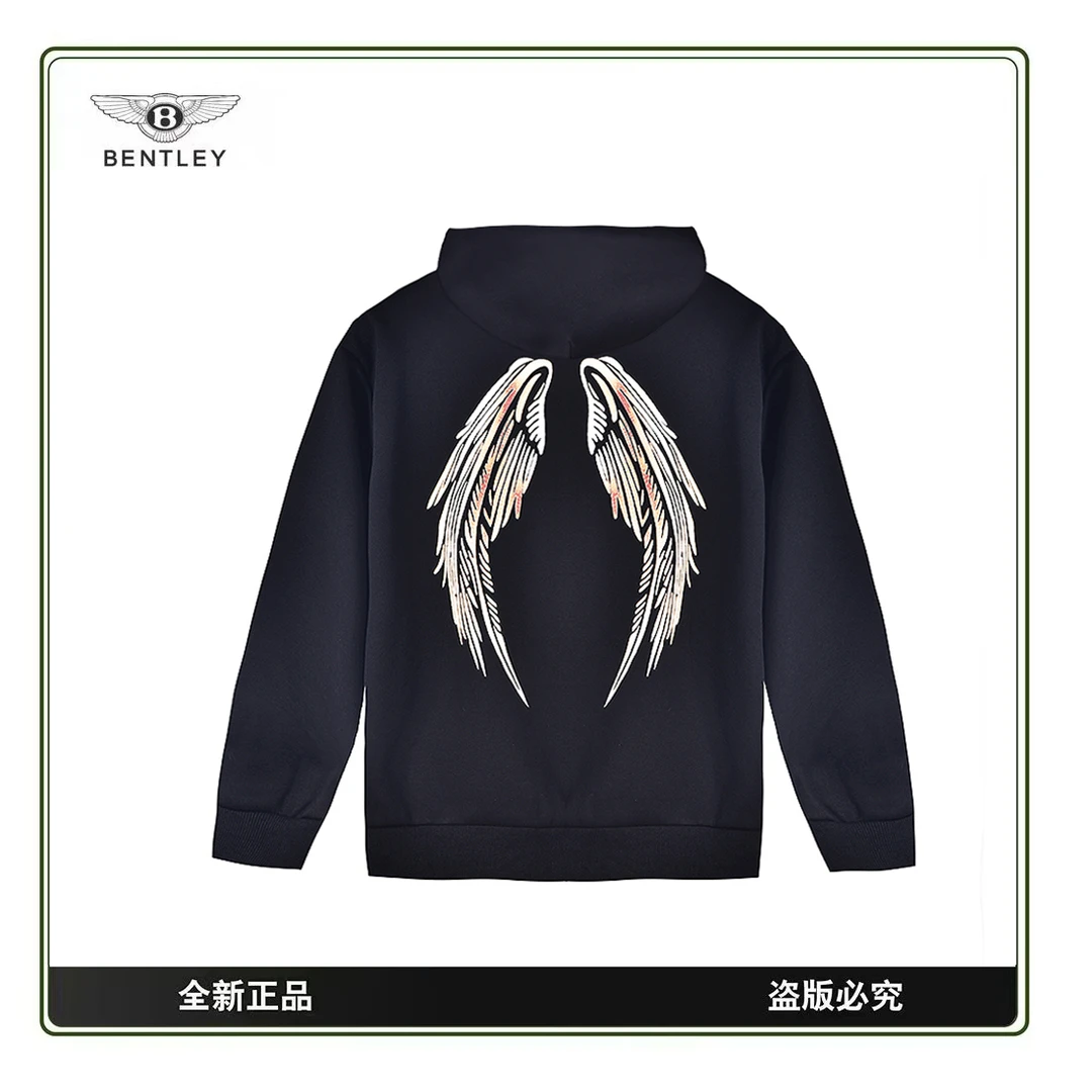 BENTLEY/宾利2024新款大鹏展翅渐变潮流时尚百搭休闲卫衣-Q16