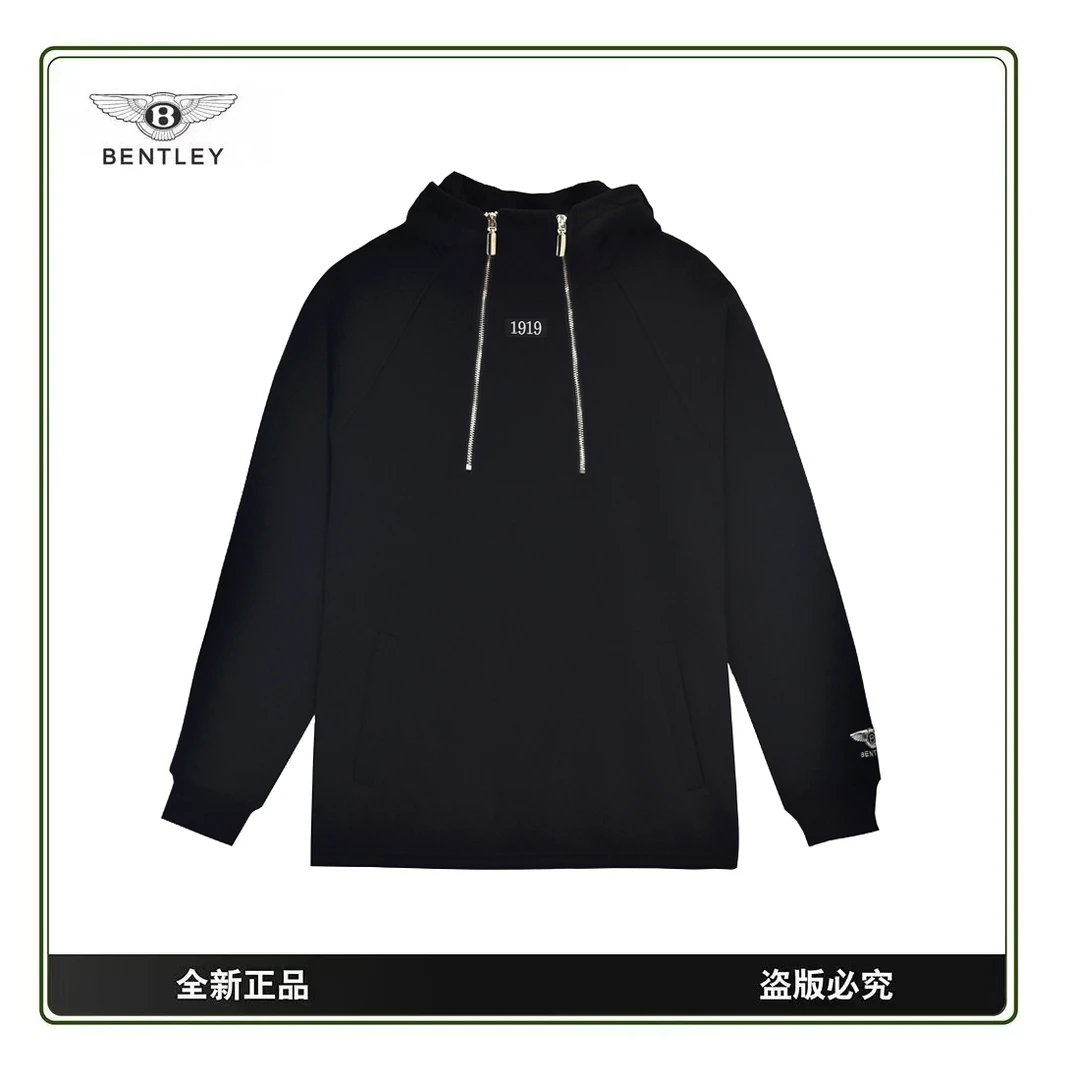 BENTLEY/宾利2024新款拼接休闲潮流时尚百搭情侣款短外套卫衣Q13