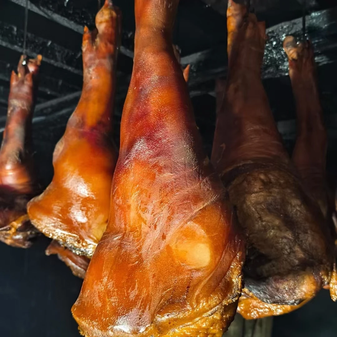 【巴东腊小蹄子】农村粮食喂养柴火慢熏低盐不咸散称小猪蹄可烧不洗