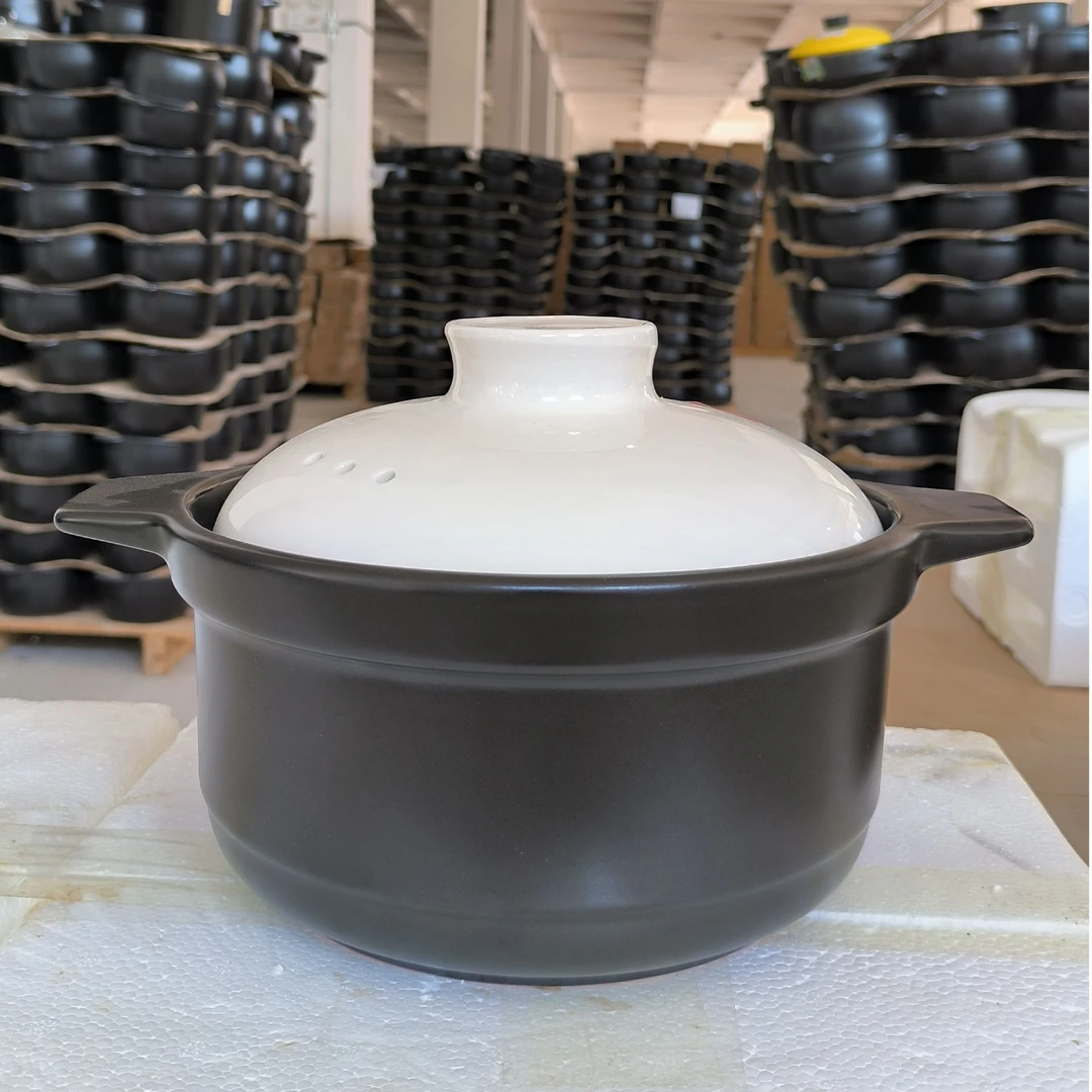 【工厂直发】厨房陶瓷砂锅 耐热炖煮 烧裂三年换新