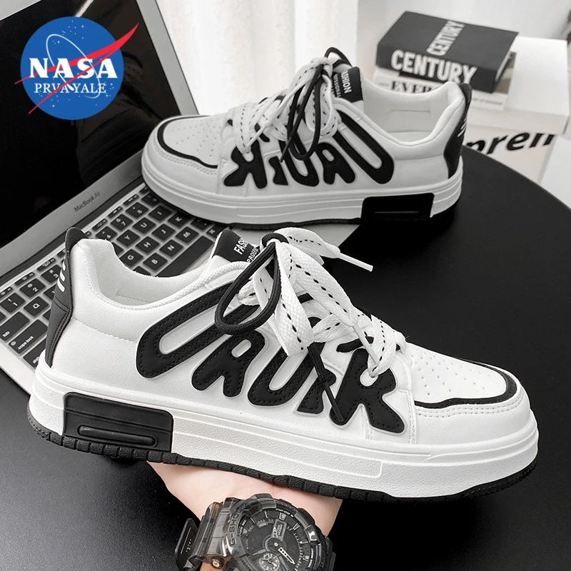 春季男鞋厚底耐磨男生时尚百搭潮流潮鞋增高ins学生韩版休闲板鞋