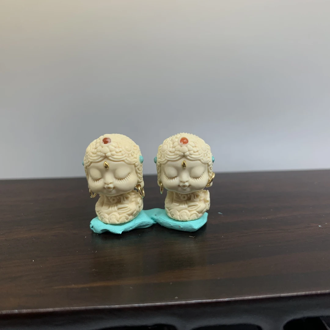 天然猛犸牙吊坠配饰宝宝佛