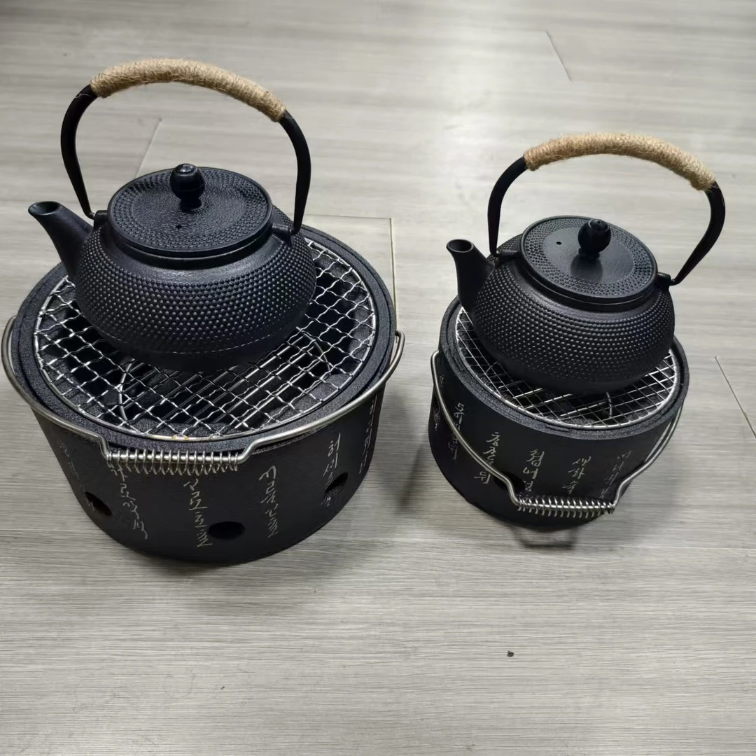 户外碳烤围炉煮茶
