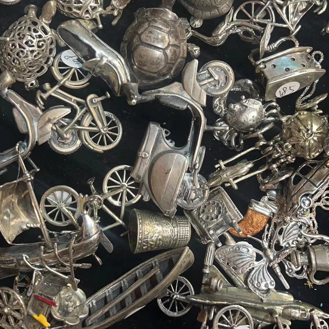 欧美回流铜工艺品铜摆件中古老物件古董古玩复古银首饰银摆件