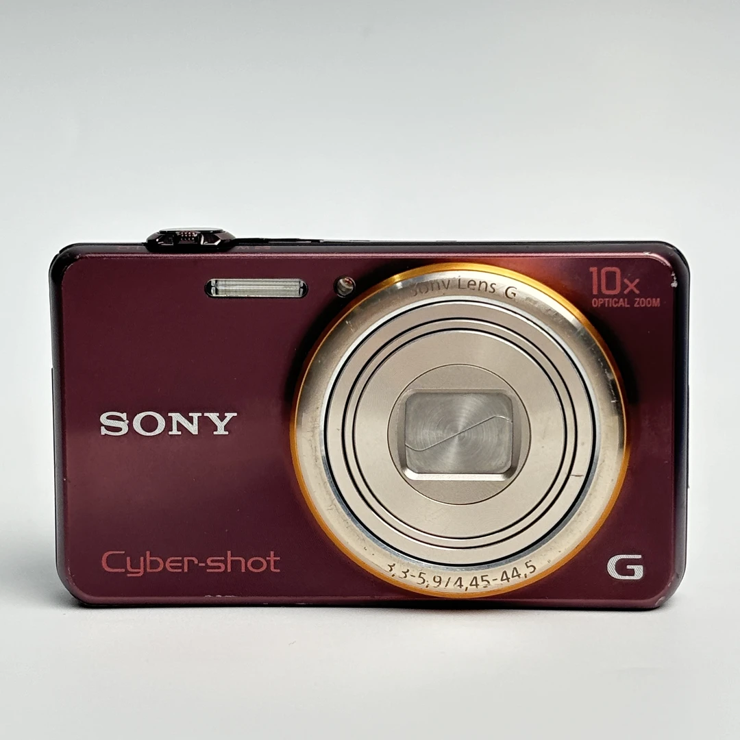 95新 Sony/索尼 wx100豆沙色1820万像素10倍变焦复古ccd