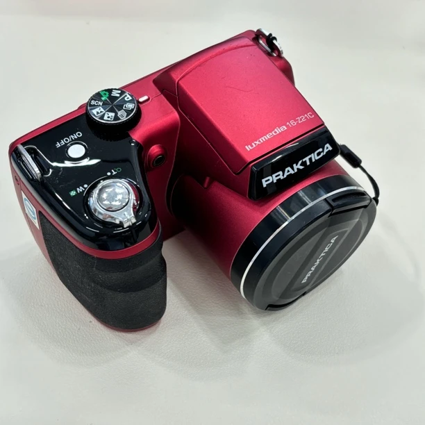 95新 Praktica/柏卡 z21c红色1600w像素21倍光学变焦复古ccd相机
