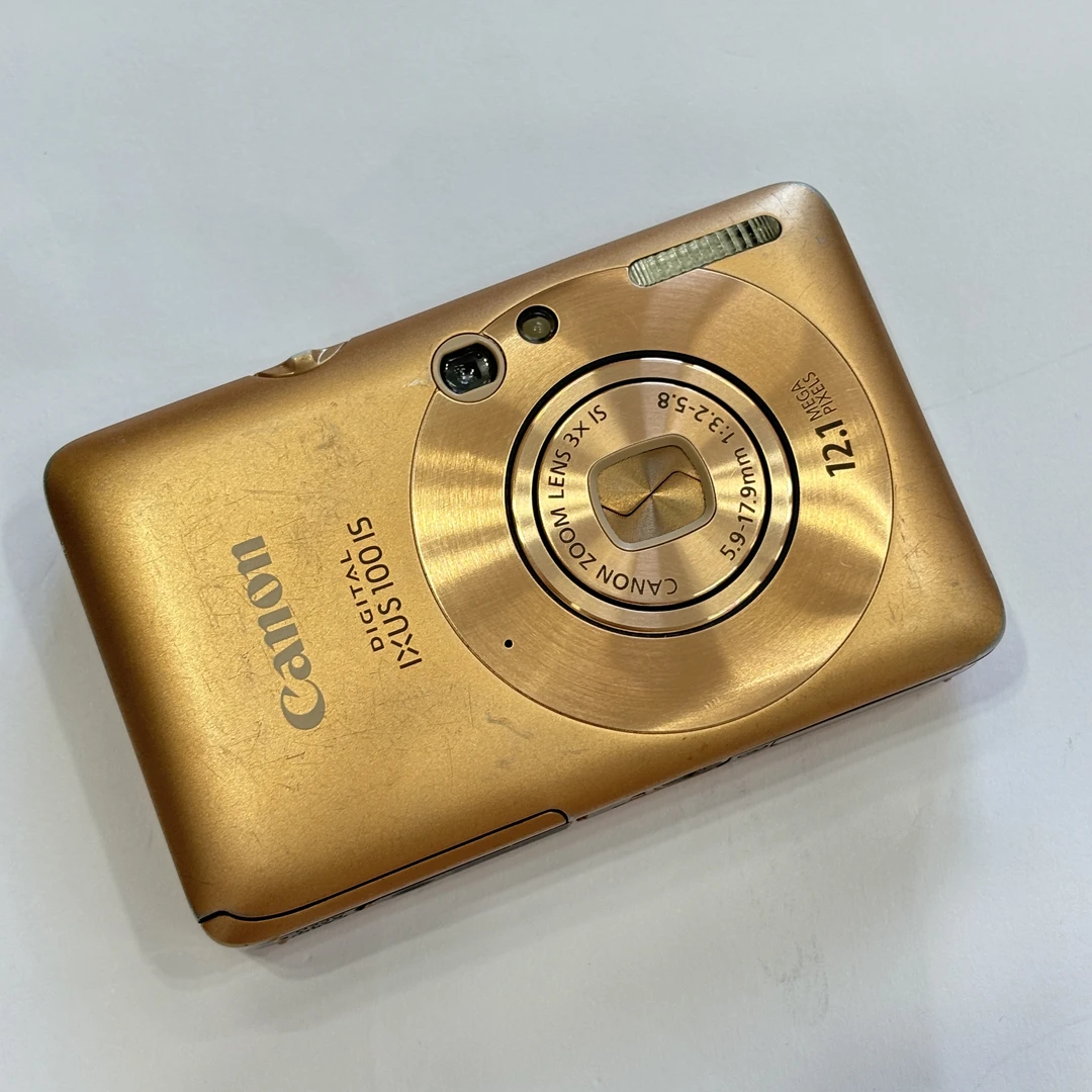 9新 Canon/佳能 ixus100金色福利款1210w像素3倍光学变焦复古ccd