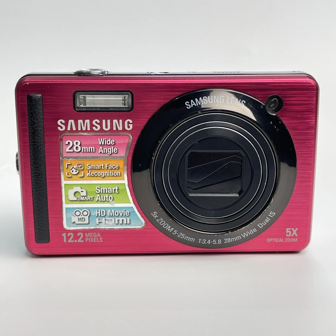 95新 Samsung/三星 pl70红色1220万像素5倍变焦复古ccd数码相机