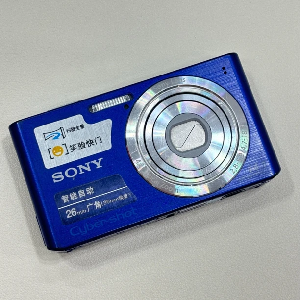 95新 Sony/索尼 w610紫色1410w像素4倍光学变焦复古ccd相机