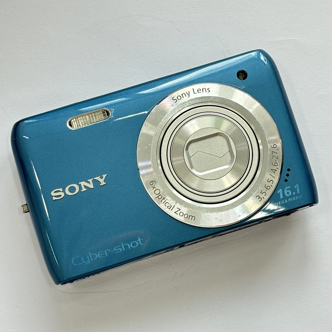 95新 Sony/索尼 w670藏蓝色1610万像素5倍变焦复古ccd数码相机