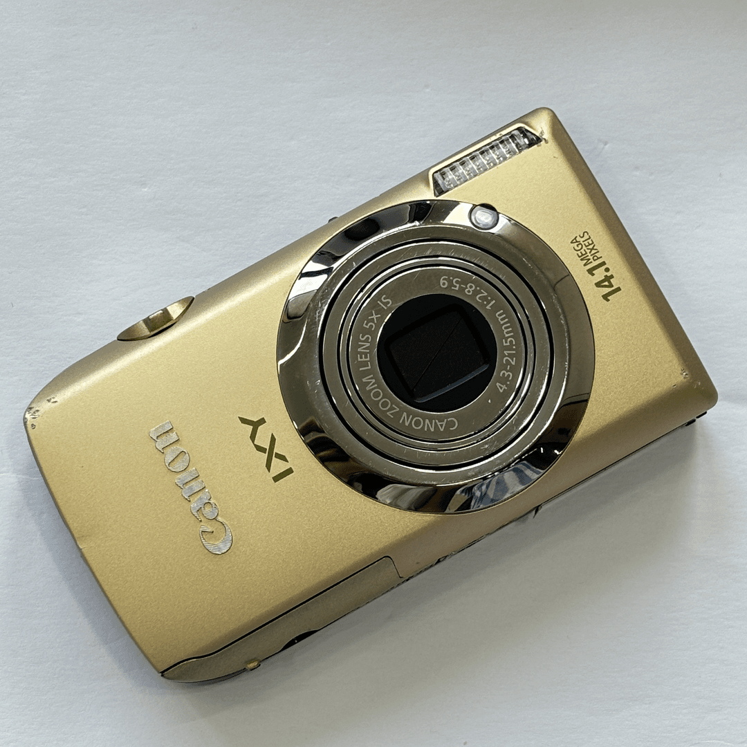 9新 Canon/佳能 ixy10s（210）金色1410w像素5倍光学变焦复古ccd
