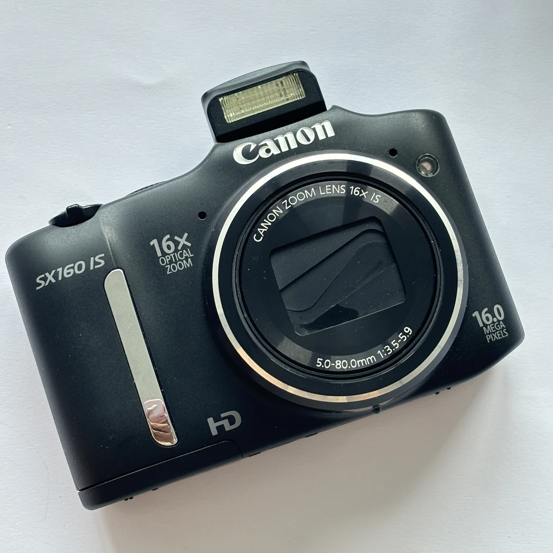 95新 Canon/佳能 sx160黑色1600w像素16倍光学变焦复古ccd相机