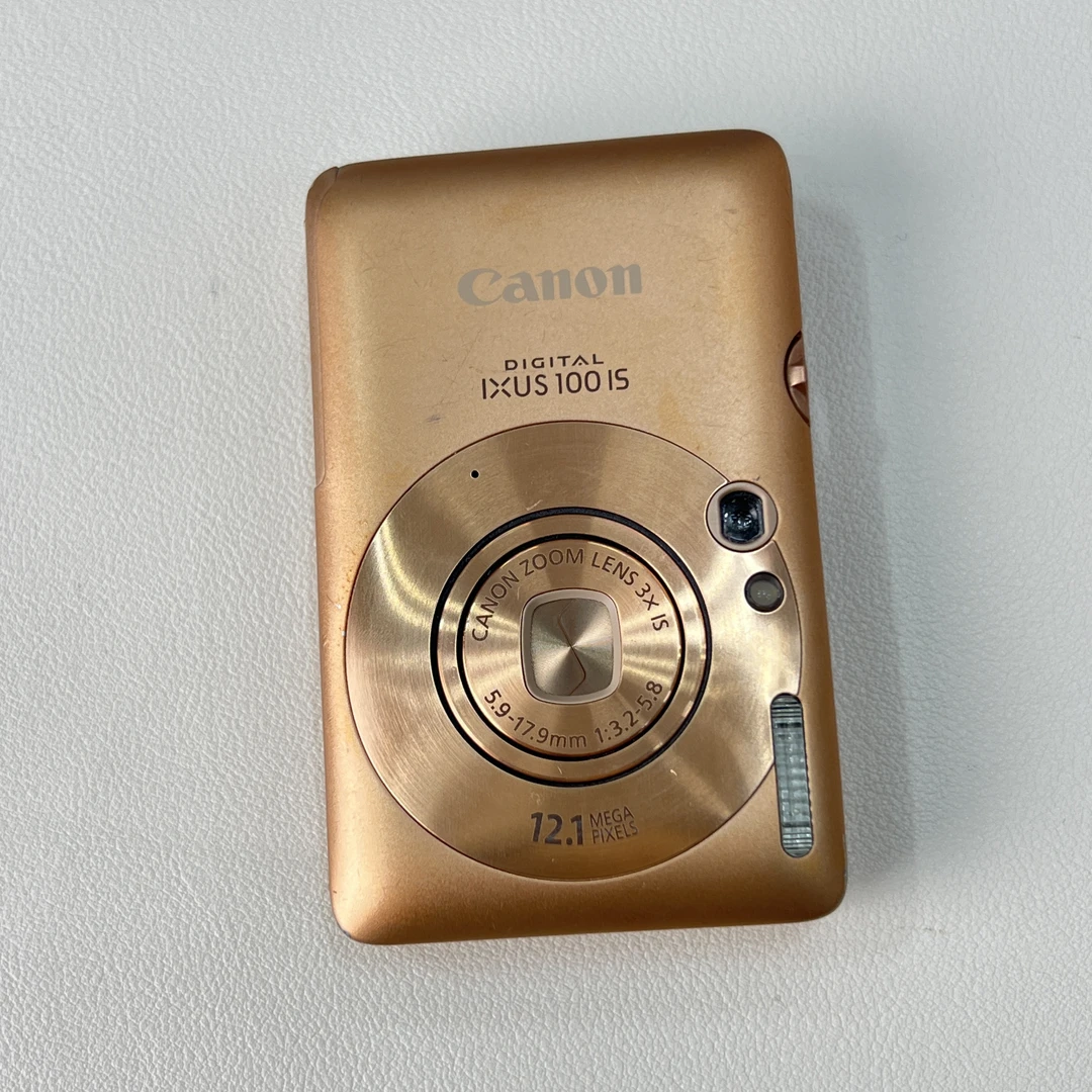 95新 Canon/佳能 ixus100金色1210万像素3倍变焦复古ccd数码相机