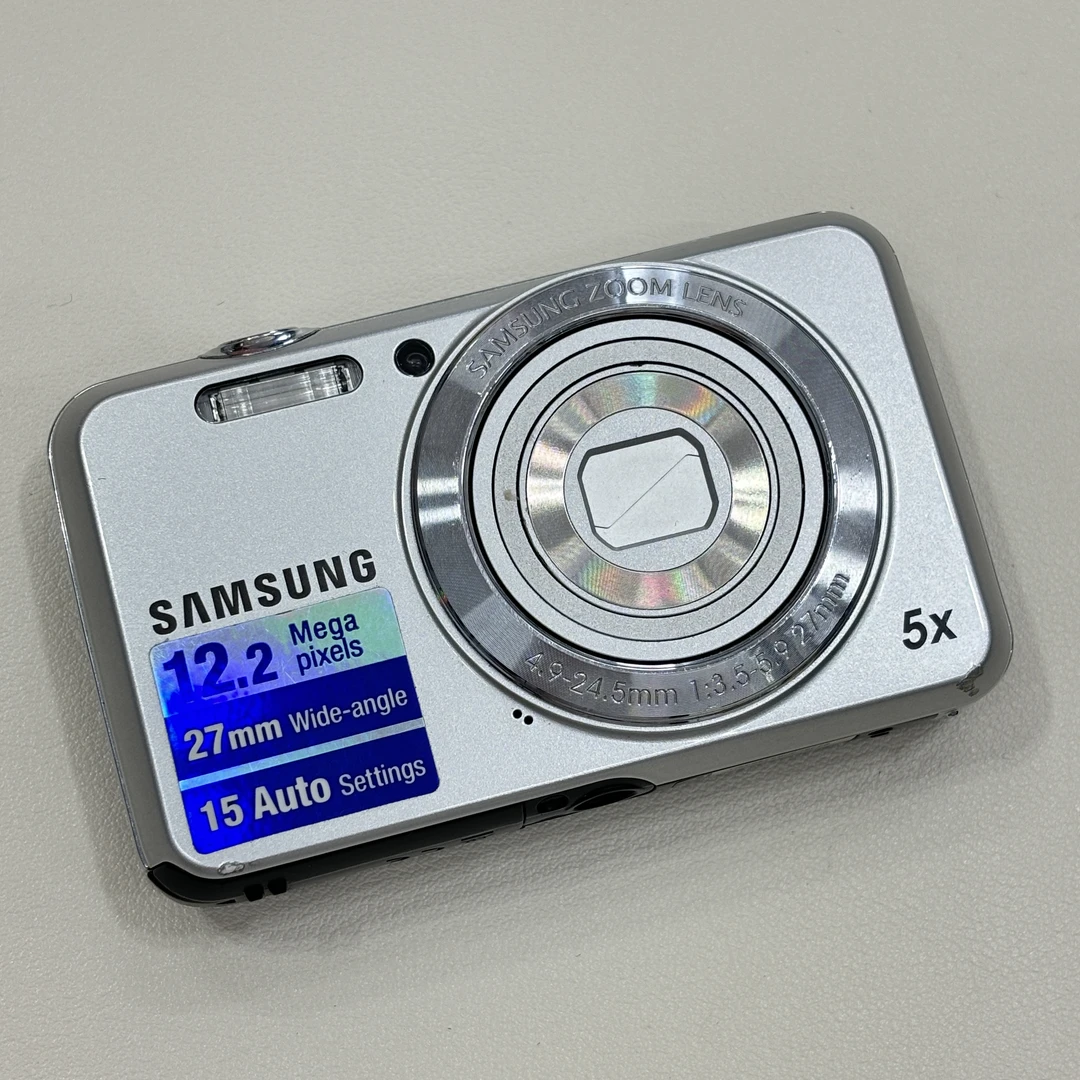 95新 Samsung/三星 es80银色1220万像素5倍变焦复古ccd数码相机