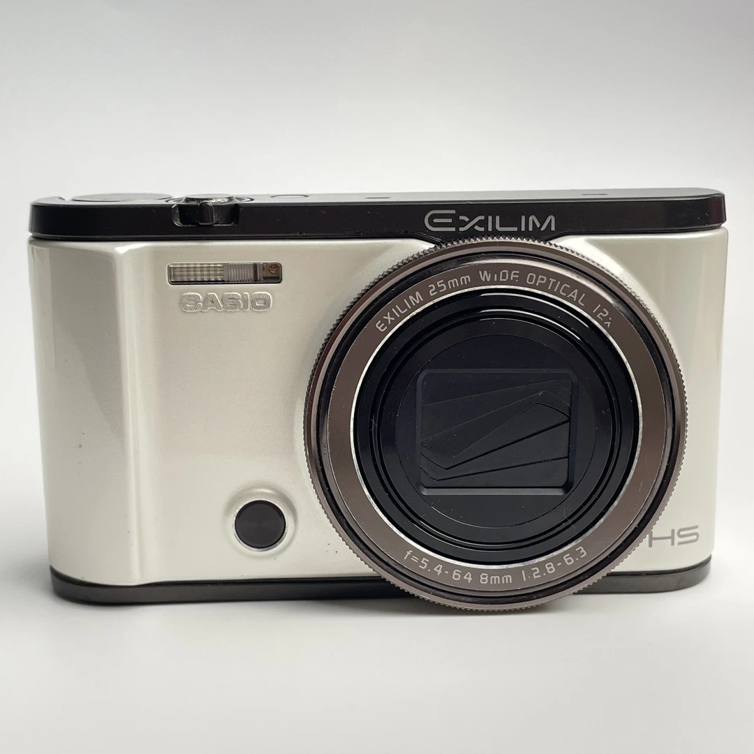 95新 Casio/卡西欧 zr3500白色1210万像素12倍变焦复古ccd