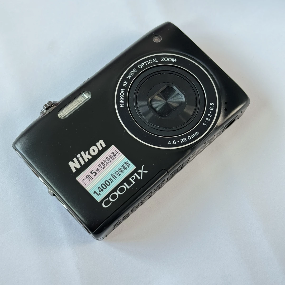 95新 Nikon/尼康 s3100黑色1400w像素5倍光学变焦复古ccd相机