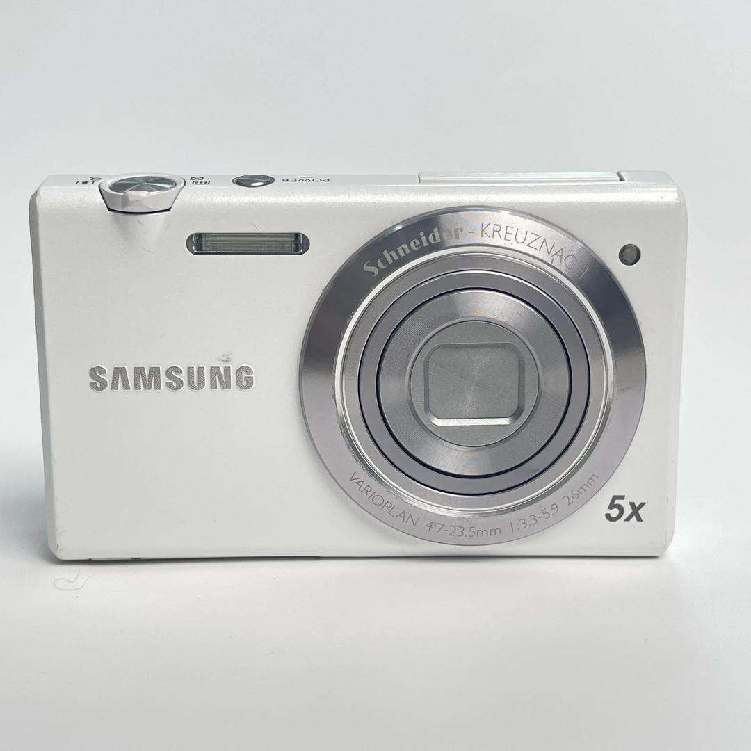 95新 Samsung/三星 mv800白色1610万像素5倍变焦复古ccd数码相机
