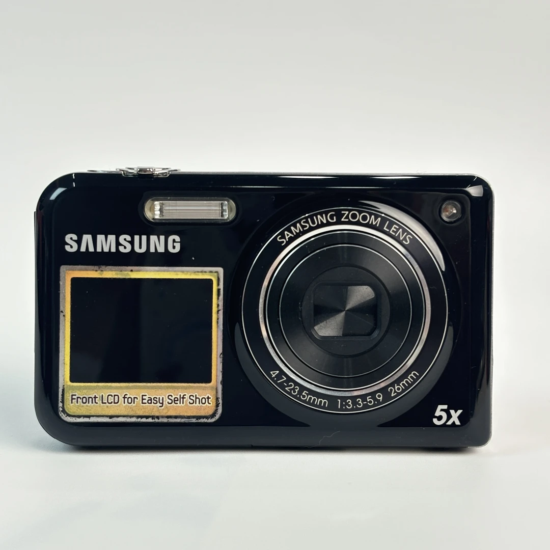 95新 Samsung/三星 pl170黑色1500万像素5倍变焦复古ccd数码相机