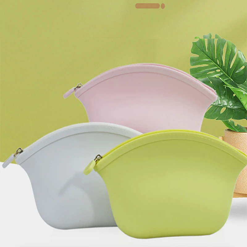 ins简约硅胶化妆包便携式女士旅行洗漱包拉链收纳包可水洗防水