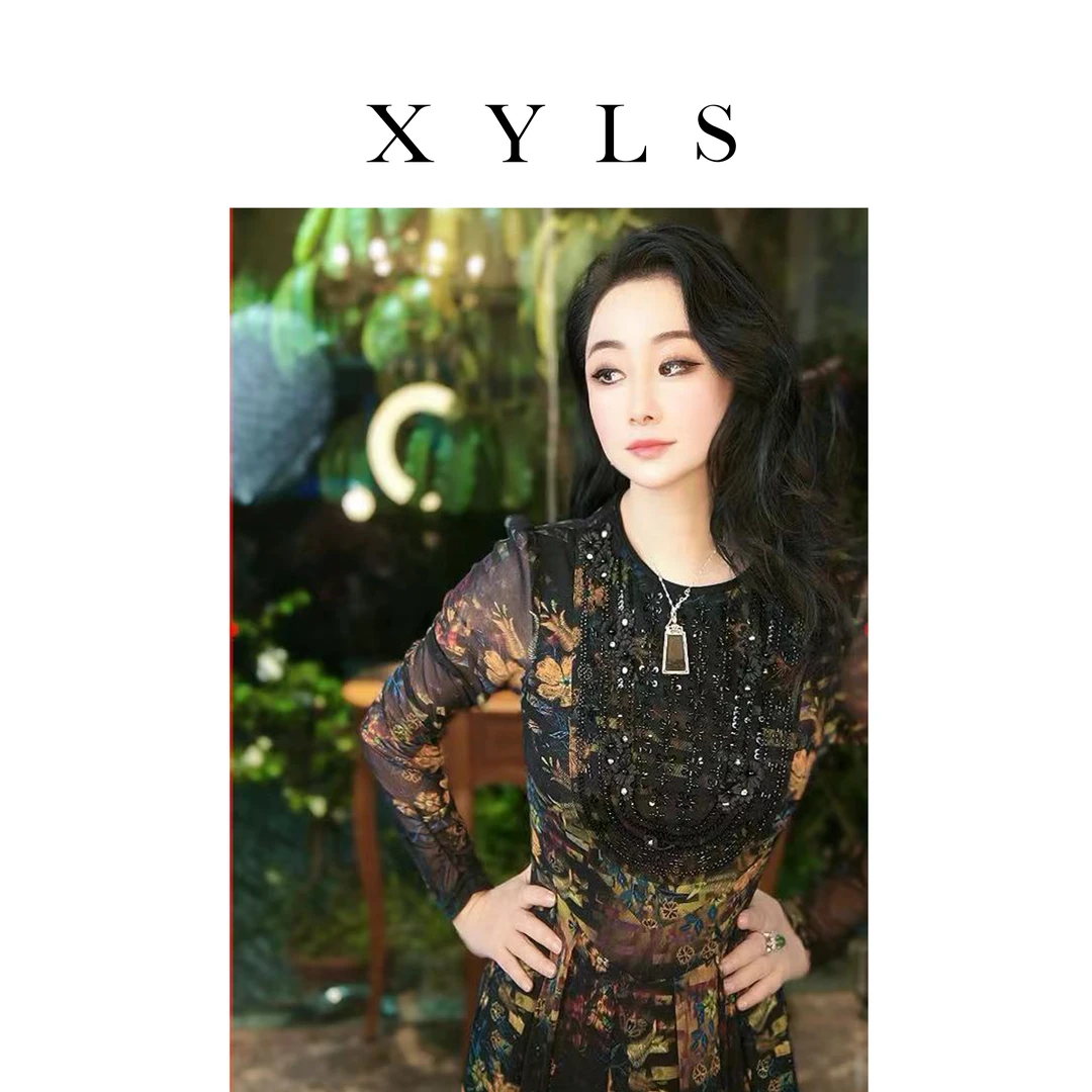 时尚女装弹力网纱连衣裙气质T006137