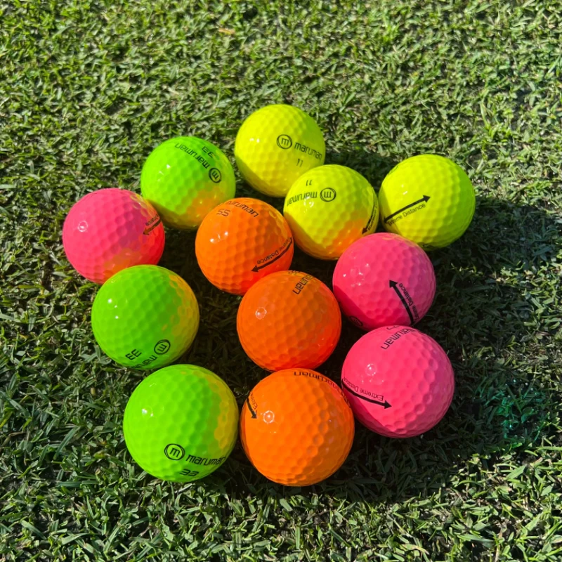 高尔夫球高尔夫练习彩球12颗装全新