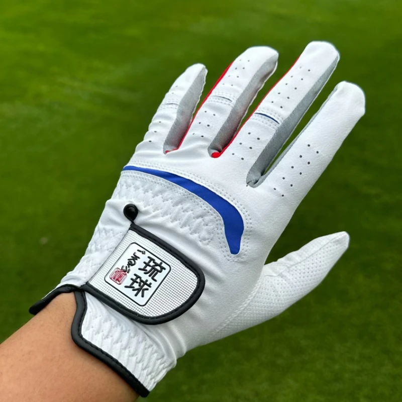 正品琉球高尔夫手套 男士左手单只手套 布料耐磨防滑可水洗透气