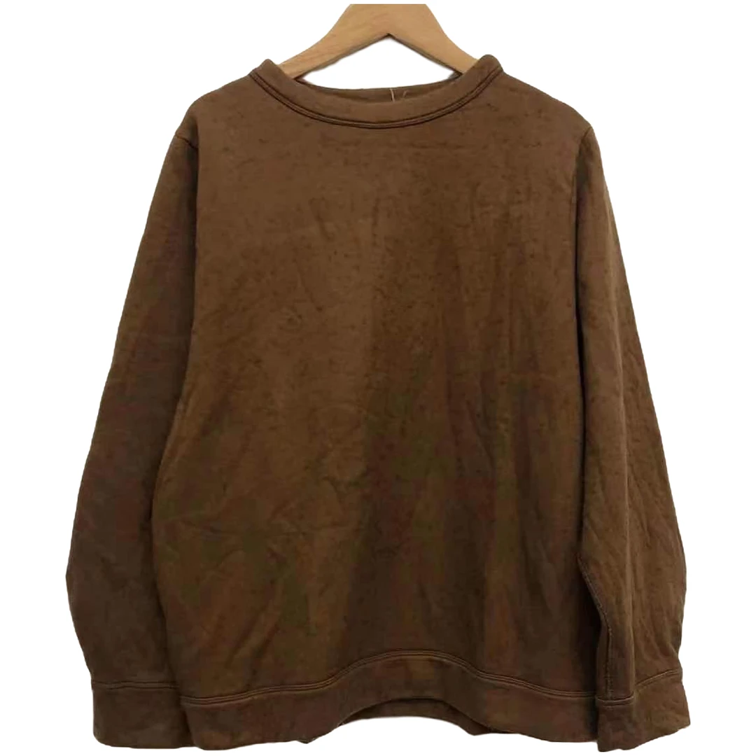 左岸迷香 卫衣 22FW4019 原创设计棉毛混纺针织T恤 宽松套头上衣