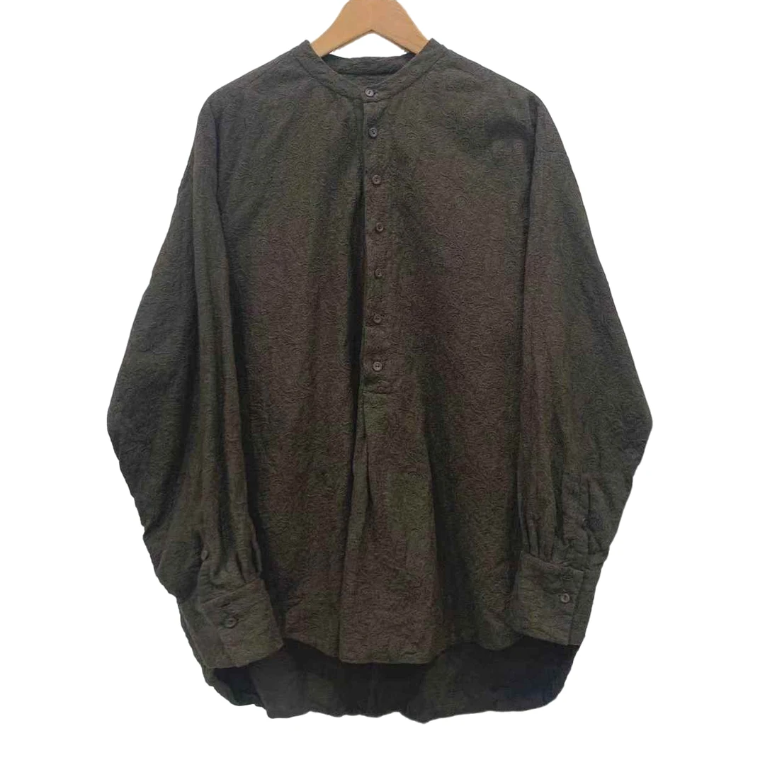 左岸迷香 植物染染料：柿子 红茶 板栗壳 衬衫 Z24FW1020 小众文艺