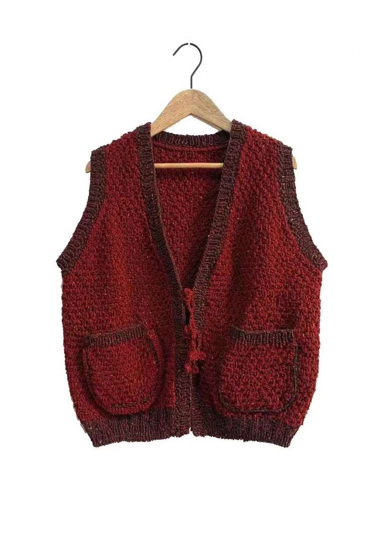 左岸迷香 2024秋冬上新  针织马甲 Z24FW7018 小众文艺 气质百搭