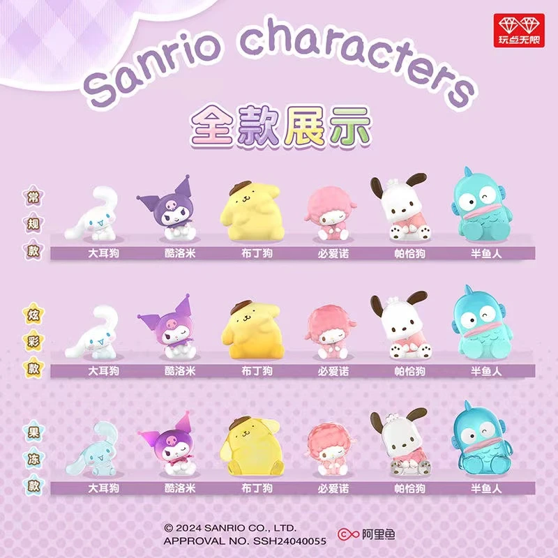 【拆盒】许愿/平拆 玩点无限三丽鸥歪头糖果粒潮玩盲盒（瓜）