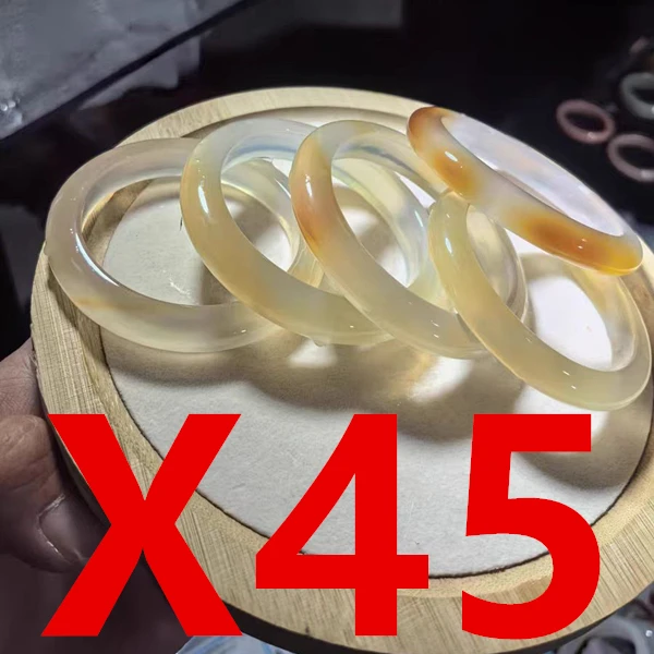 X45直播专用链接天然玛瑙玉手镯白月光荔枝冻【实物以直播为准】