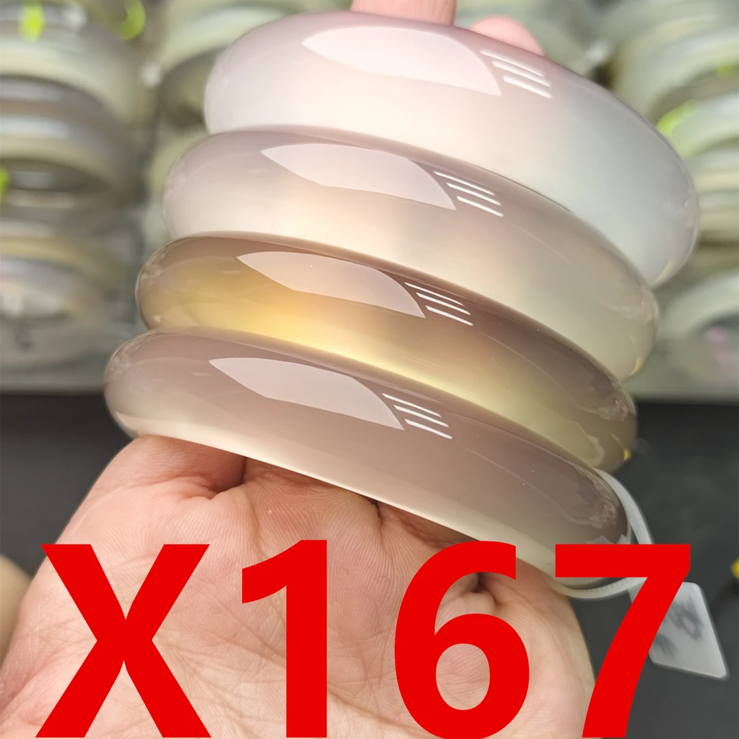X167直播专用链接天然玛瑙玉手镯白月光荔枝冻【实物以直播为准】