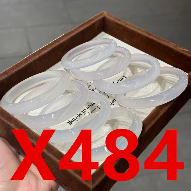 X484直播专用链接天然玛瑙玉手镯白月光荔枝冻【实物以直播为准】
