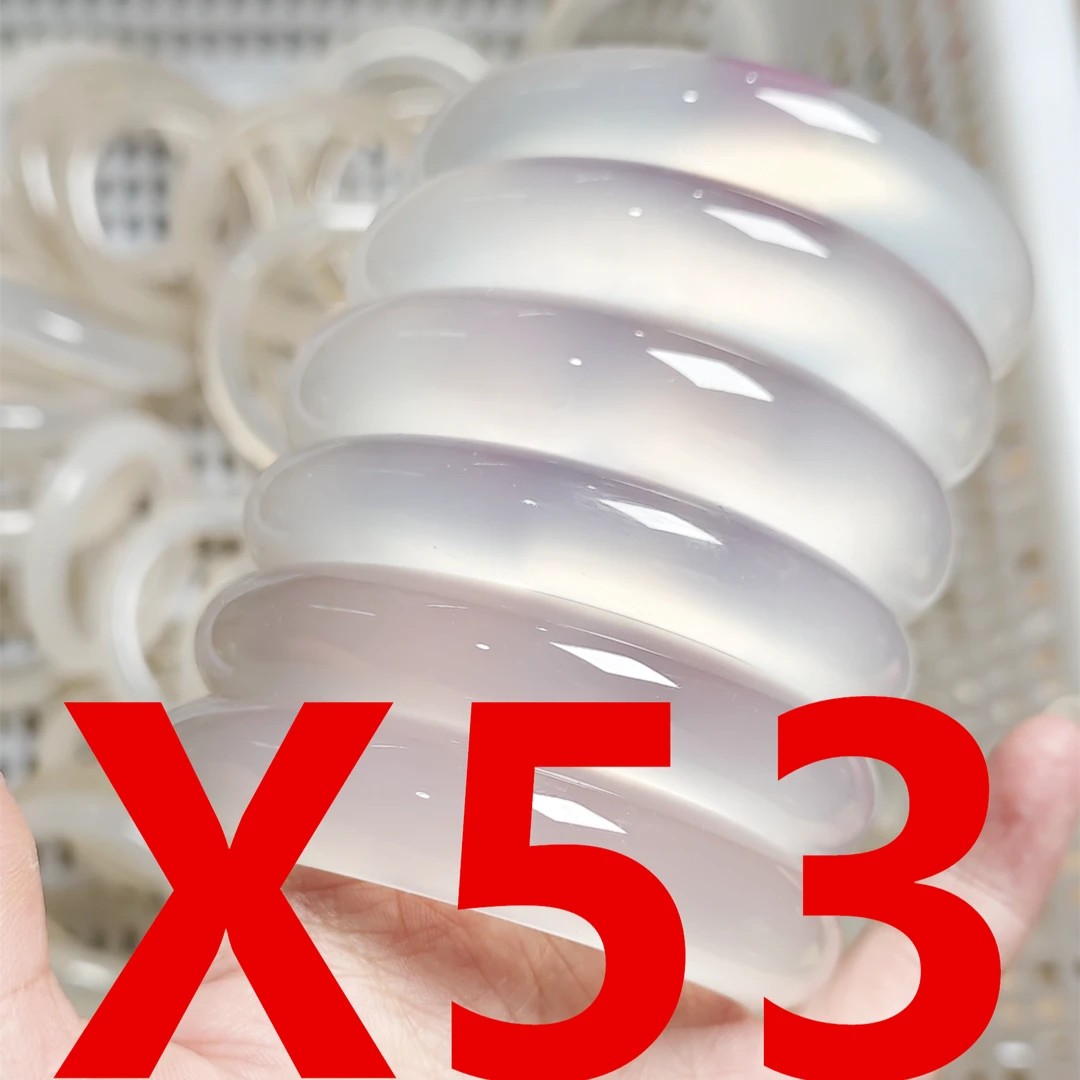 X53直播专用链接天然玛瑙玉手镯白月光荔枝冻【实物以直播为准】