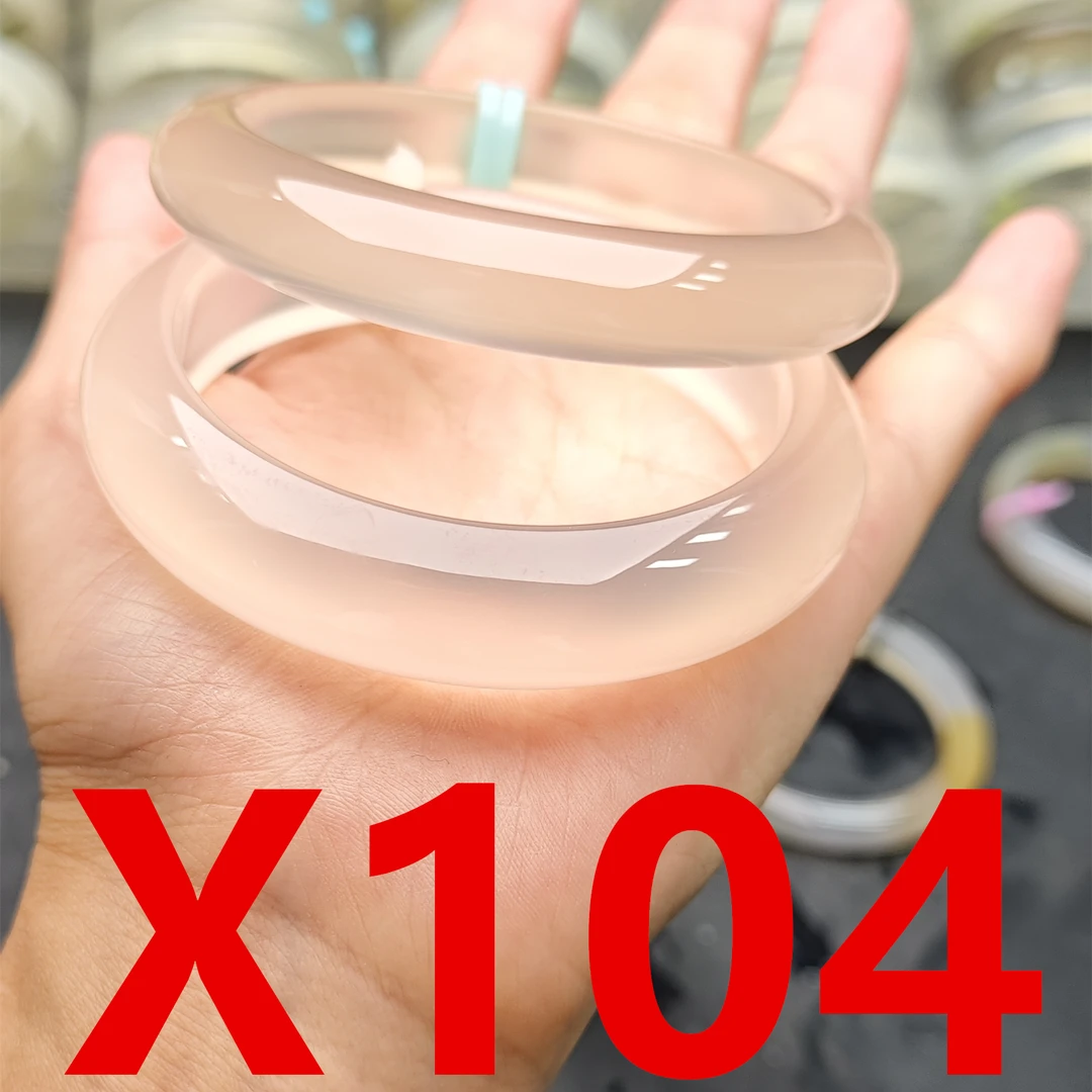 X104直播专用链接天然玛瑙玉手镯白月光荔枝冻【实物以直播为准】