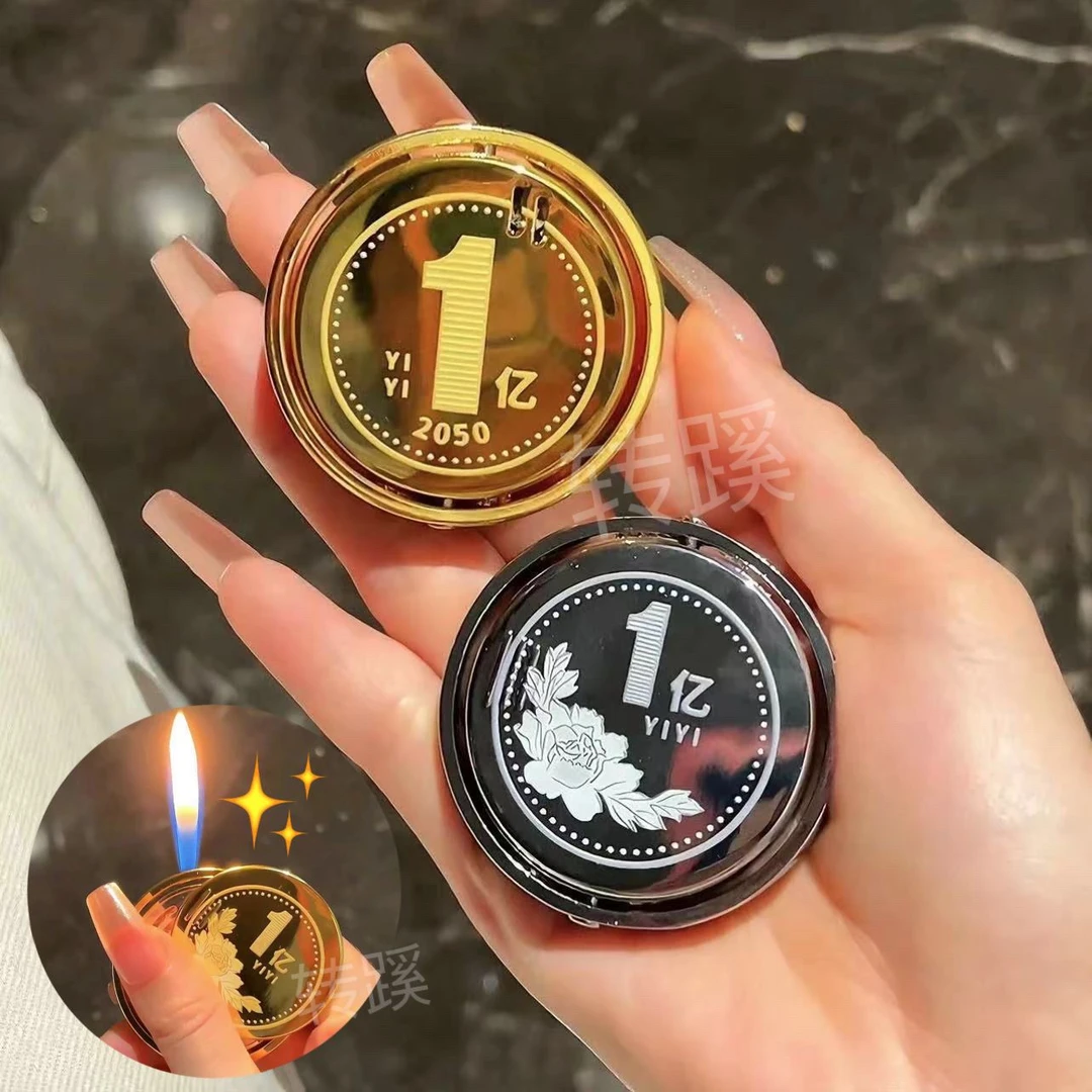 转大钱打火机指尖陀螺解压玩具搞怪金钱陀螺送男友礼物送老公