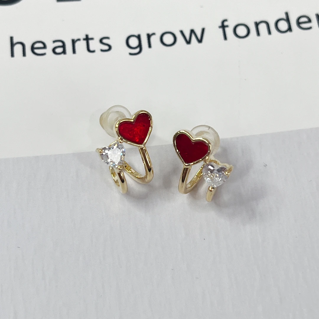 铜合金耳饰 芽怼怼(高高) 耳钉 1973