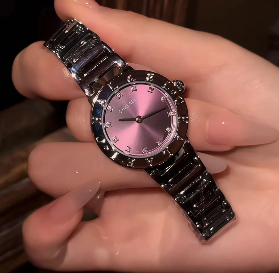 乌梅紫~网红轻奢·防水潮流手表女士