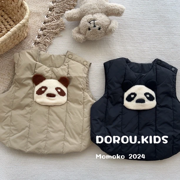 丸纸2024深秋 WZ85037 小熊猫贴图马甲