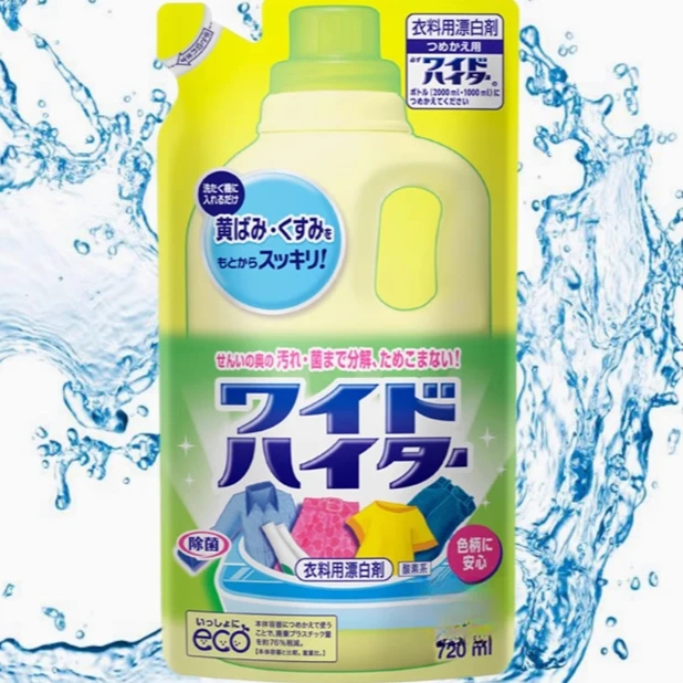 日本进口彩漂洗衣液增色固色替换装720ml