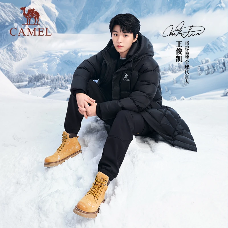 【王俊凯同款】骆驼户外马丁靴时尚百搭高帮情侣工装靴踢不烂大黄靴