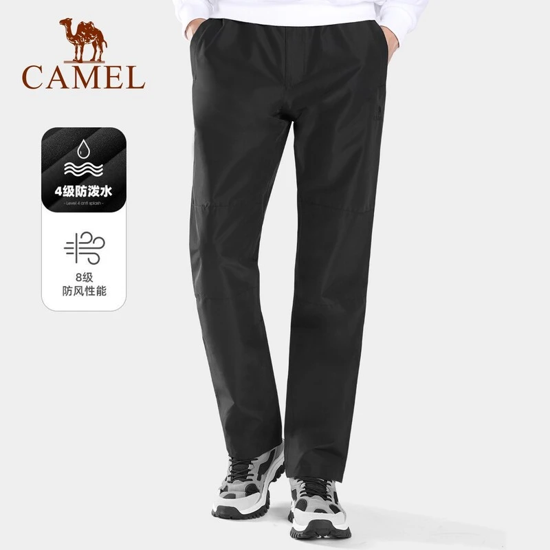 骆驼户外运动冲锋裤防风防水保暖长裤情侣款休闲裤6119/6120