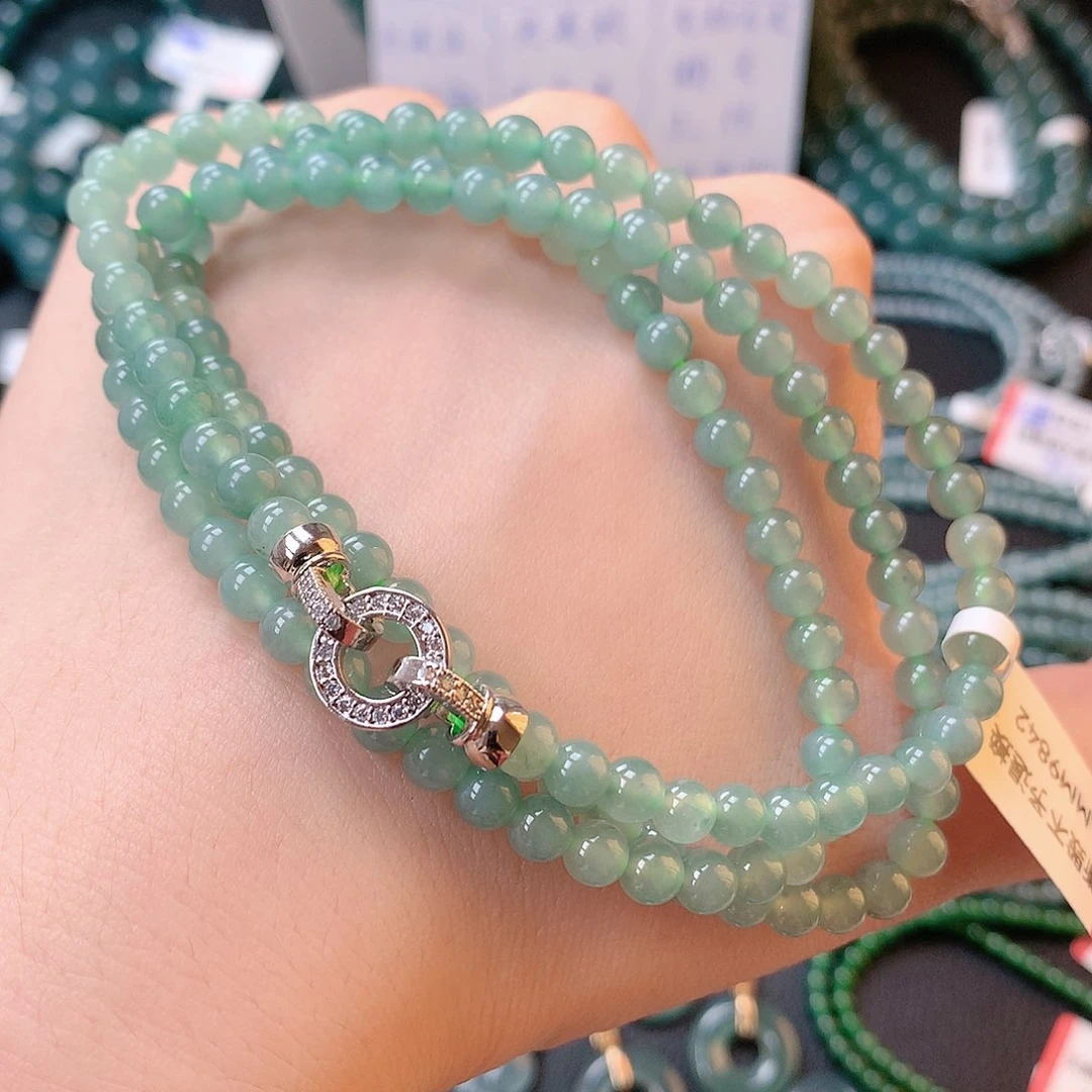 翡翠项链未镶嵌珠链卡5